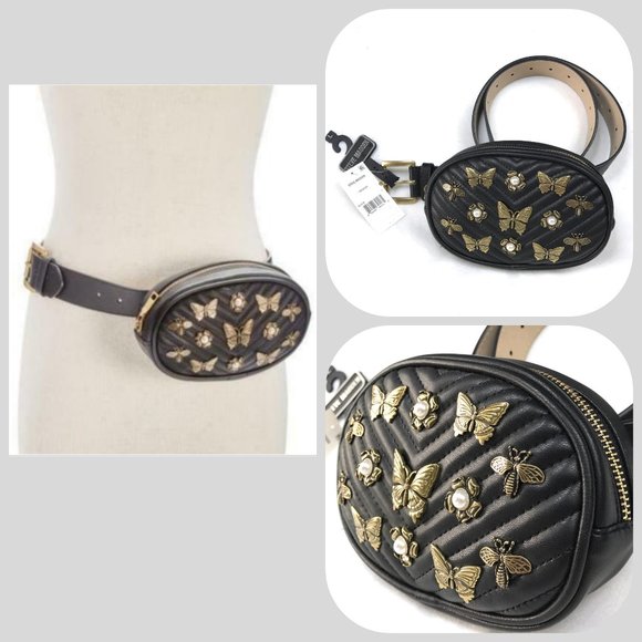 steve madden embellished quilted fanny pack